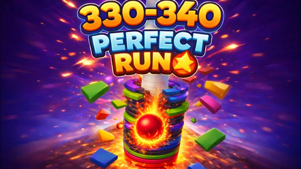 Stack Ball LEVEL 330-340 PERFECT RUN🔥