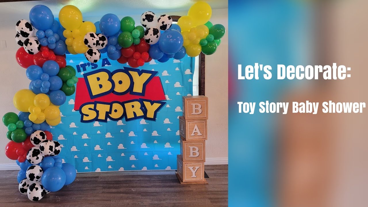 Let's Decorate: Toy Story Baby Shower Balloon Garland/Balloon Garland Tutorial