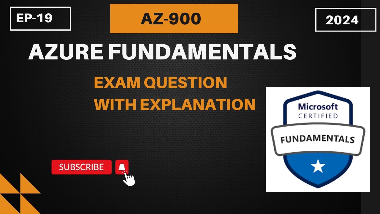 EP-19 || Вопросы экзамена AZ 900 2024 || Дампы Azure Fundamentals 2024 || Доступен PDF