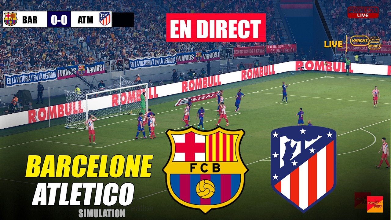 🔴EN DIRECT : Barcelone vs Atl&eacute;tico Madrid | Simulation de match eFootball PES 21