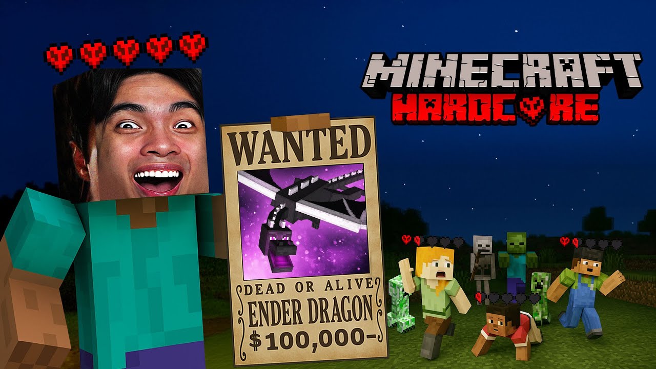 ใครรอดชีวิตจนจบมังกร...รับ 100,000 บาท | Minecraft Hardcore - Part 3
