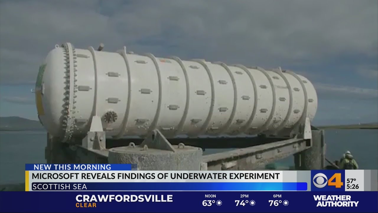 Microsoft reveals findings of underwater experiment