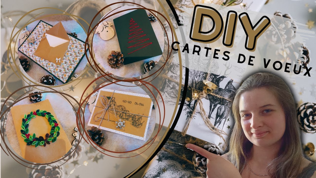 4 idées de cartes de vœux à faire soi-même !