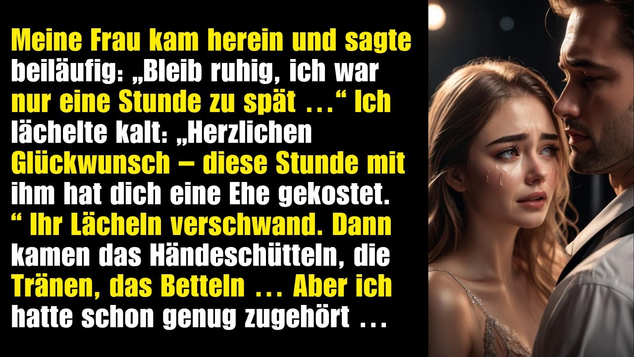 Meine Frau schrieb: „Entspann dich, war nur eine Stunde zu spät…“ Mein Schweigen beendete alles