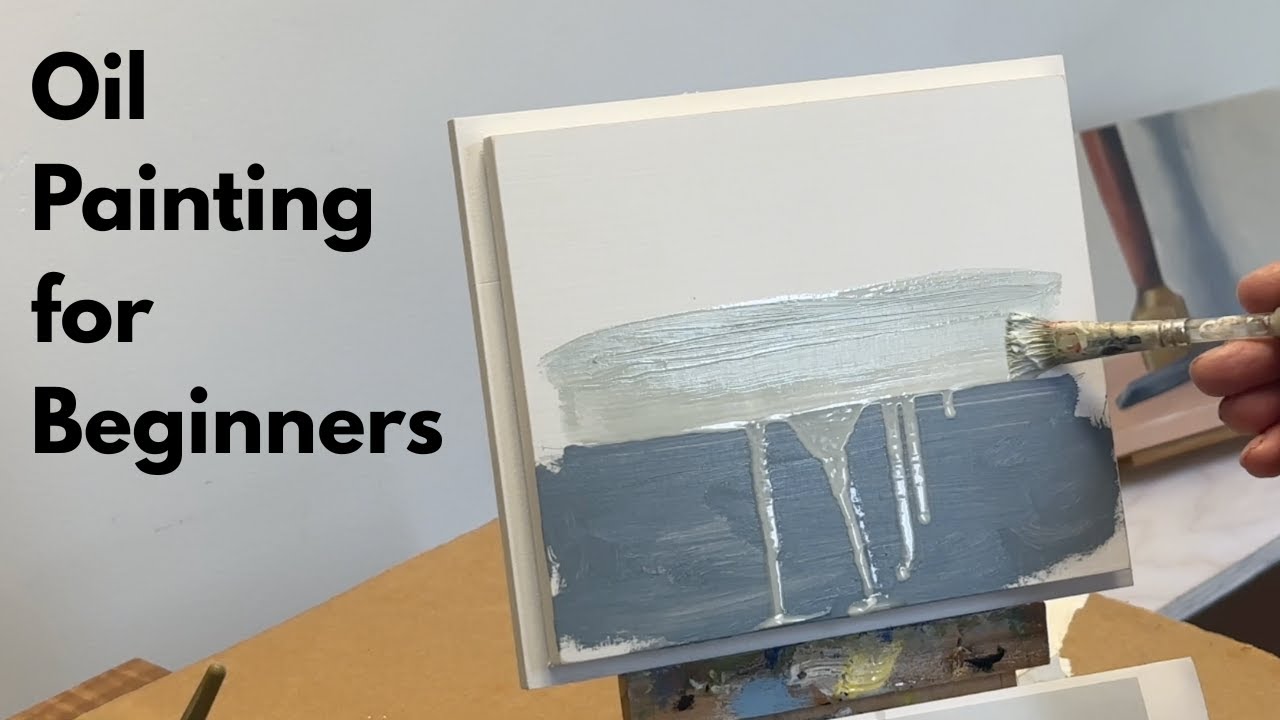 Landscape Oil Painting / Mixing Color and getting Started