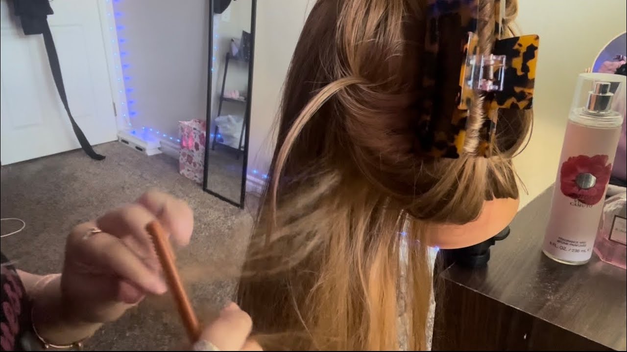 ASMR - Fast & Aggressive Hair Play & Hair Styling 💆‍♀️🪮🎀