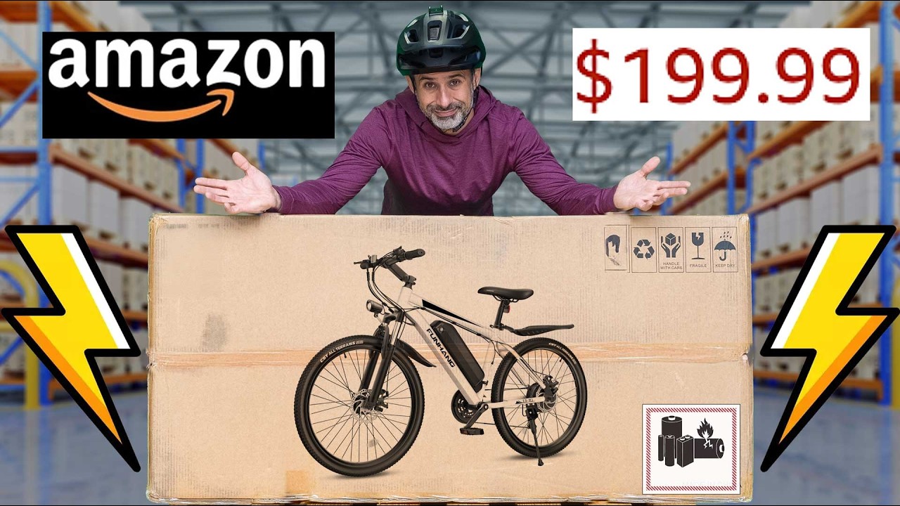 Probé la bicicleta eléctrica de montaña más barata de Amazon