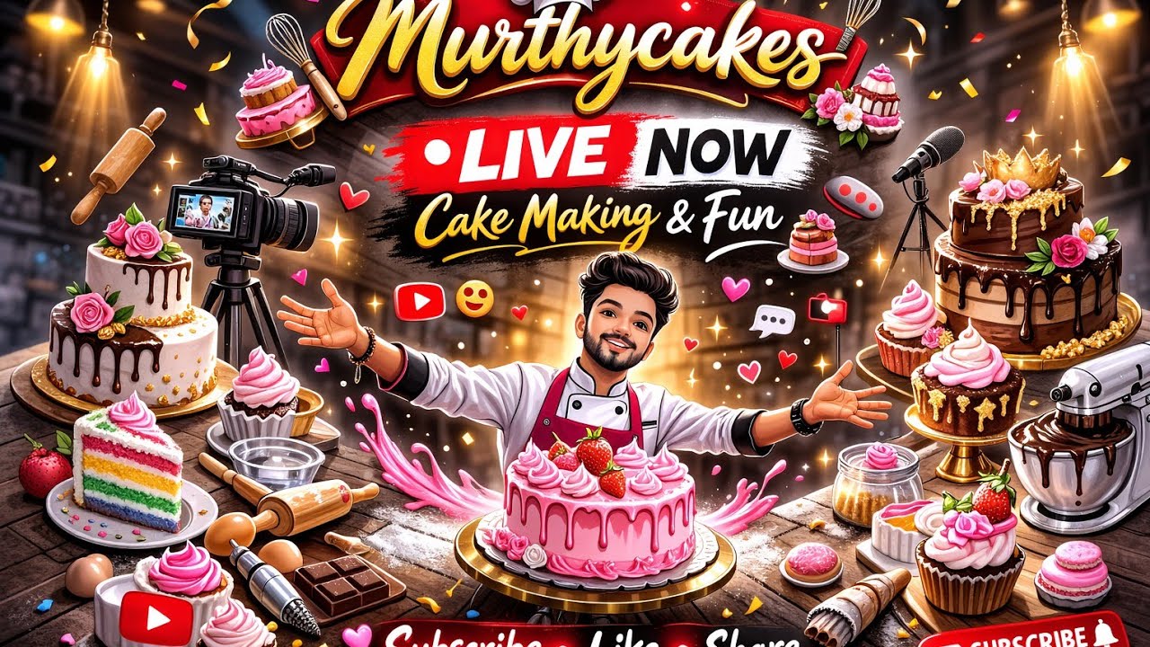 Murthy cakes 🎂 is live puffed hege palya madodu
