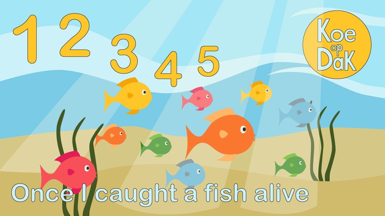 12345 Once I Caught a Fish Alive 🐟🐟🐟 || Nursery rhymes for babies and toddlers