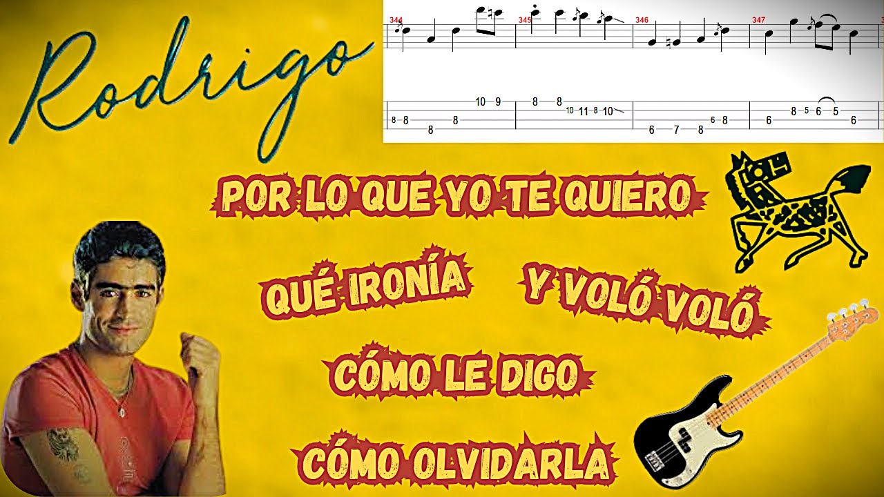 RODRIGO BUENO - Sus Mejores Temas en el Bajo (Parte 2): TABs + Cover