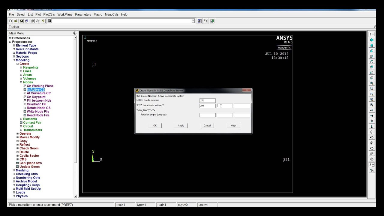 Arbitrary Plate Mesh in Ansys Classic