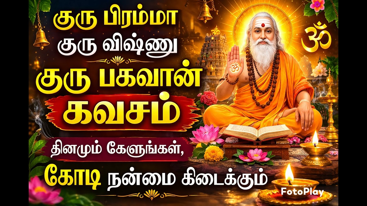 குரு பிரம்மா குரு விஷ்ணு குரு பகவான் கவசம் | தினமும் கேளுங்கள் கோடி நன்மை கிடைக்கும் | Guru Mantra