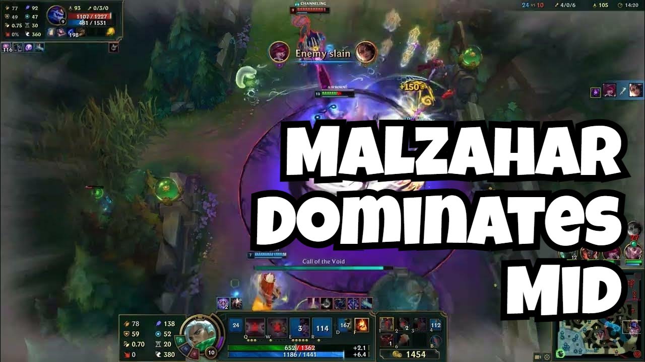 🎮 [4K] League of Legends - Malzahar | MID Gameplay 4K60fps  [ No Commentary ]