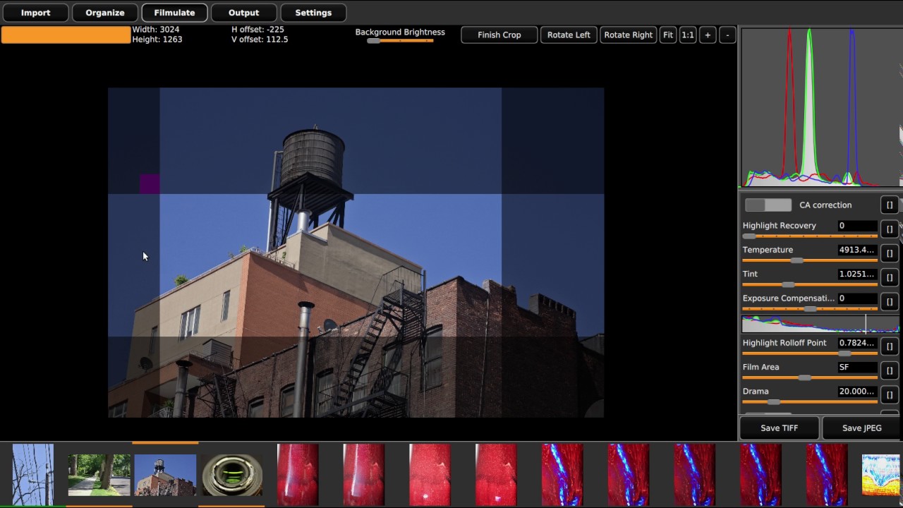 Filmulator Cropping demo 2