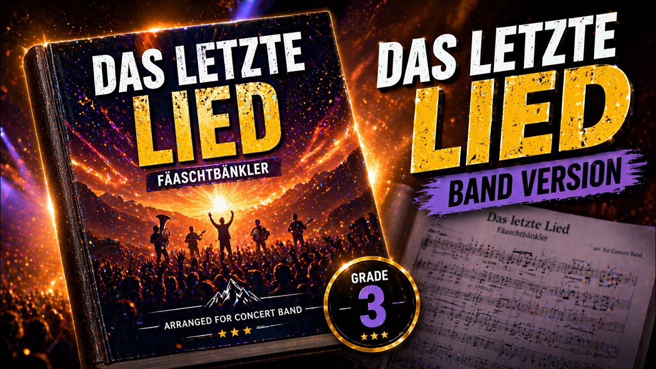 Das letzte Lied – Concert Band | Score Video
