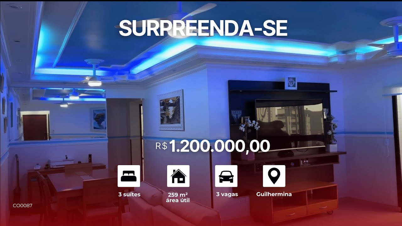 Luxo e Conforto: Conheça esta Cobertura Exclusiva na Praia Grande!