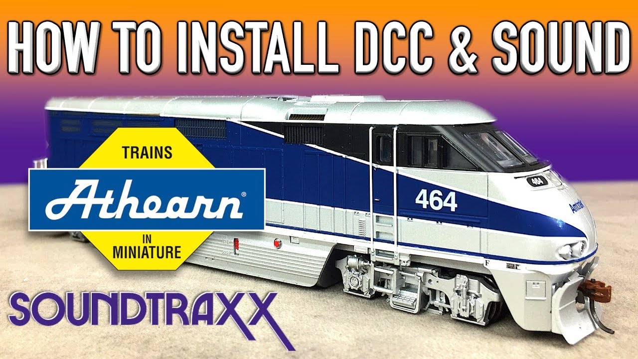 How To Install DCC & Sound Athearn Amtrak F59PHI SoundTraxx Tsunami 2