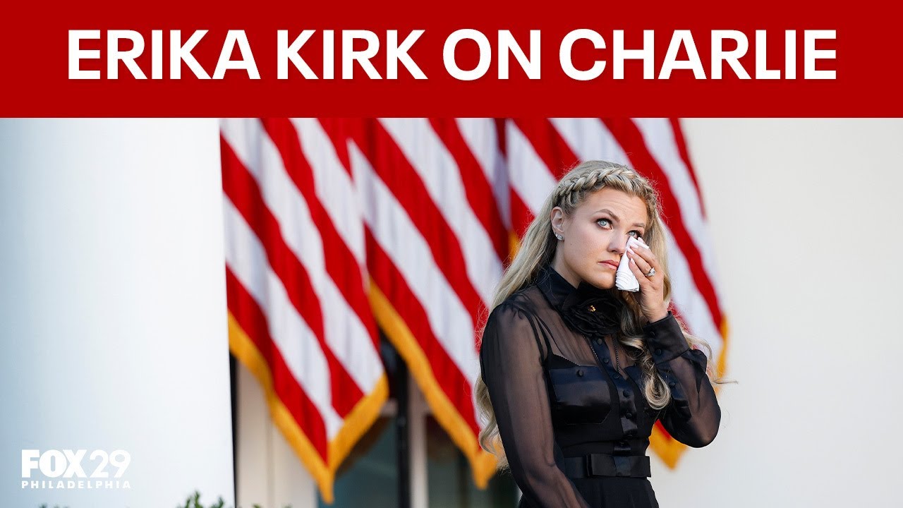 Erika Kirk speaks after Trump posthumously awards Charlie Kirk Medal of Freedom