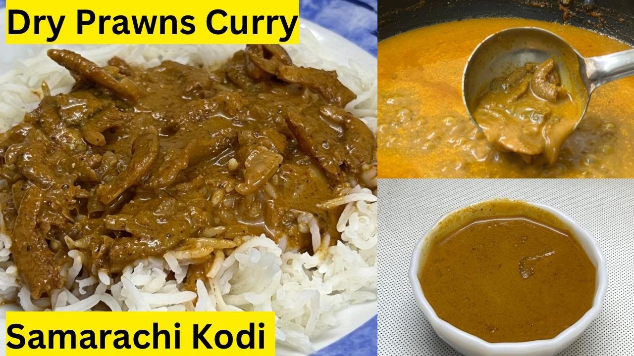 Goa Dry Prawns Curry /  Samarachi Kodi / Yasmin Fernandes Recipes