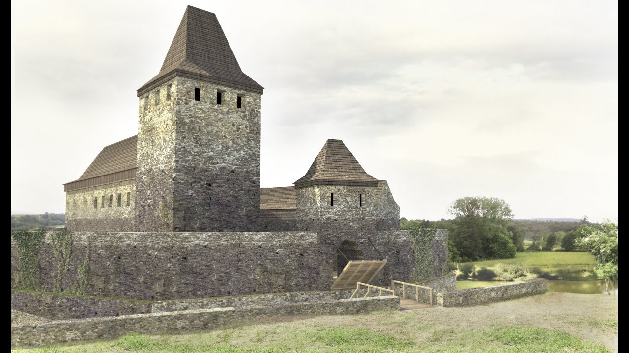 Říčanský hrad ve středověku - vizualizace