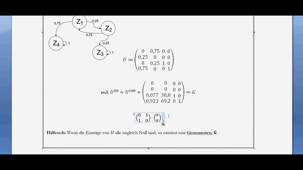 Q2 M LK // 12 Grenzmatrix & Grenzverteilung