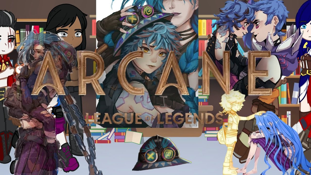 Arcane react to Jinx 5/6 |gacha| |0.5x|