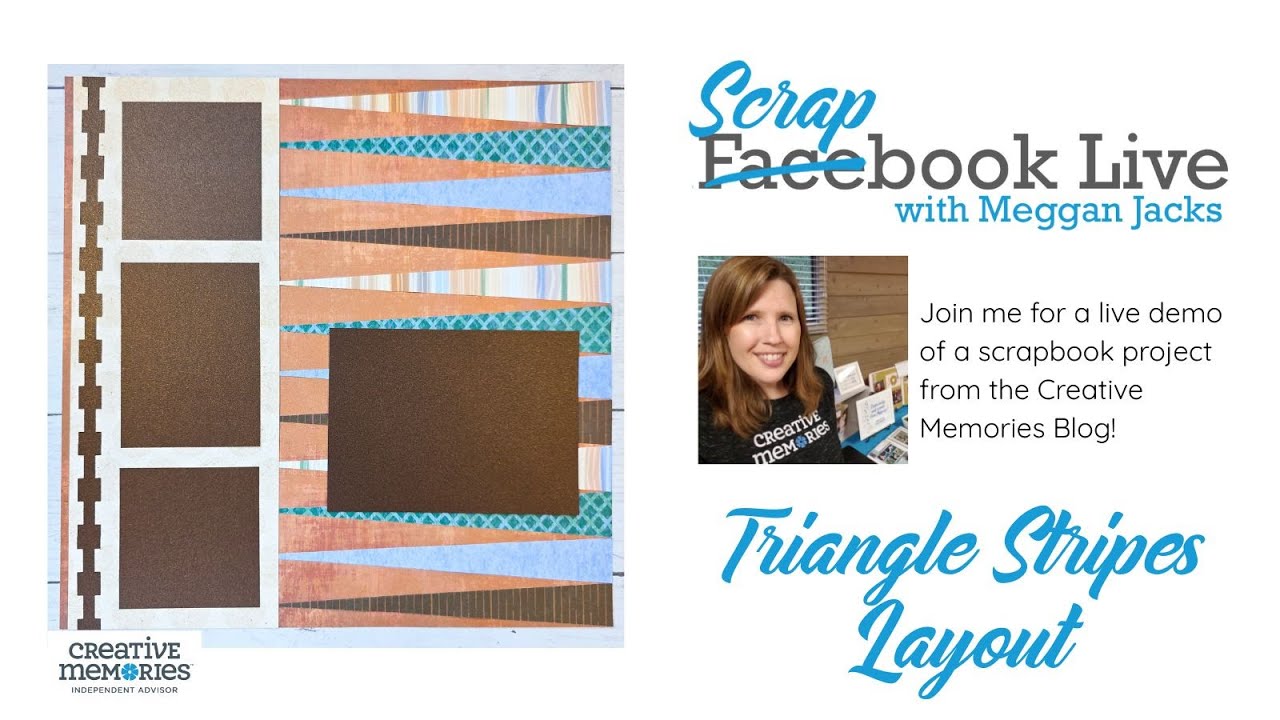 Scrapbook Live с Мегган — макет «Треугольная полоска» из блога Creative Memories
