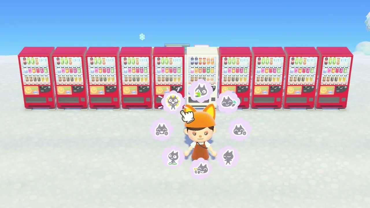 【裏側】10台の自販機の中に1台だけ色違いを置いてみたww【あつ森】