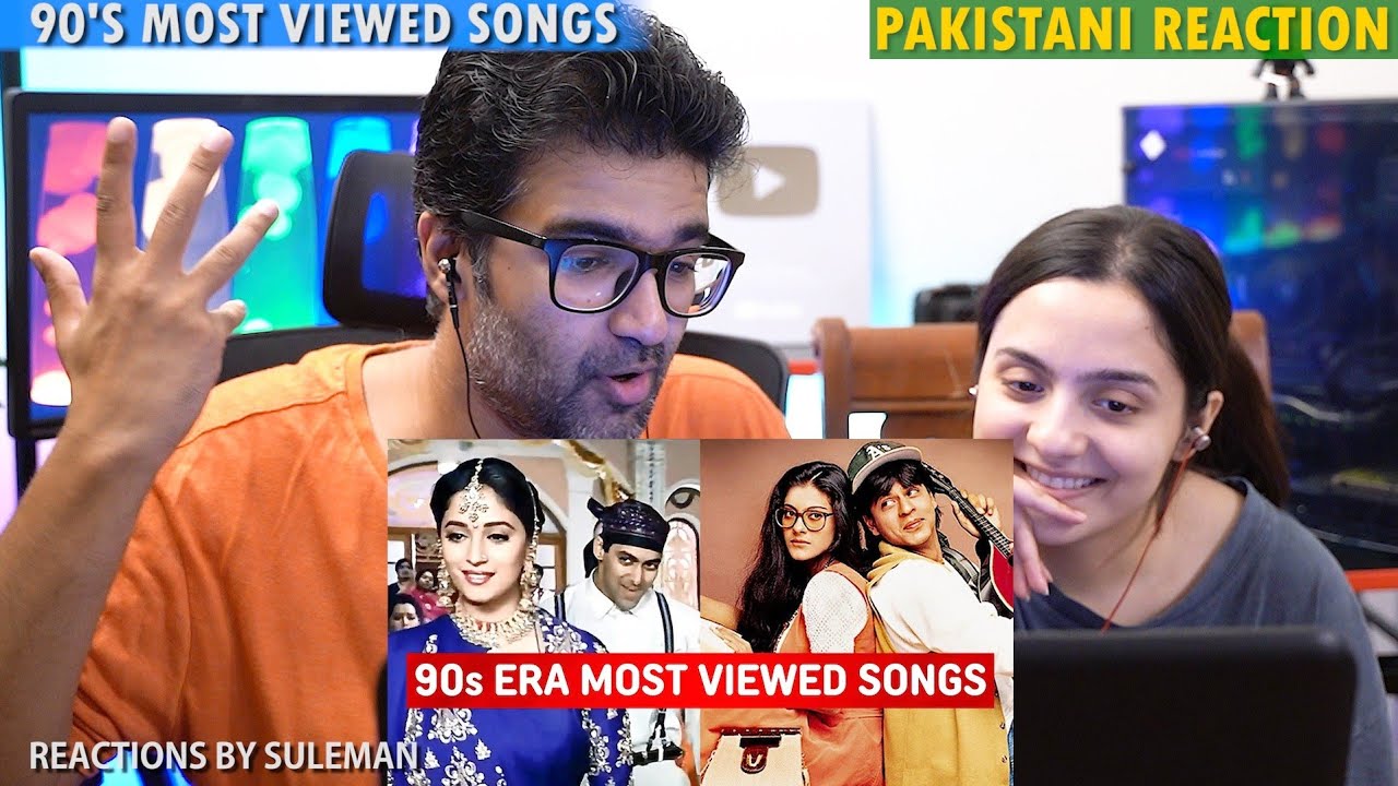 Pakistani Couple Reacts To 90s Most Viewed Indian Songs | Top 50 | 90's Era Most Viewed