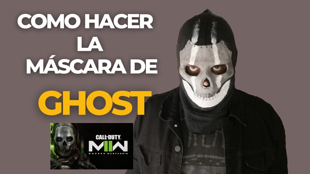 ¿Como hacer la mascara de GHOST de CALL OF DUTY? |Mascara casera
