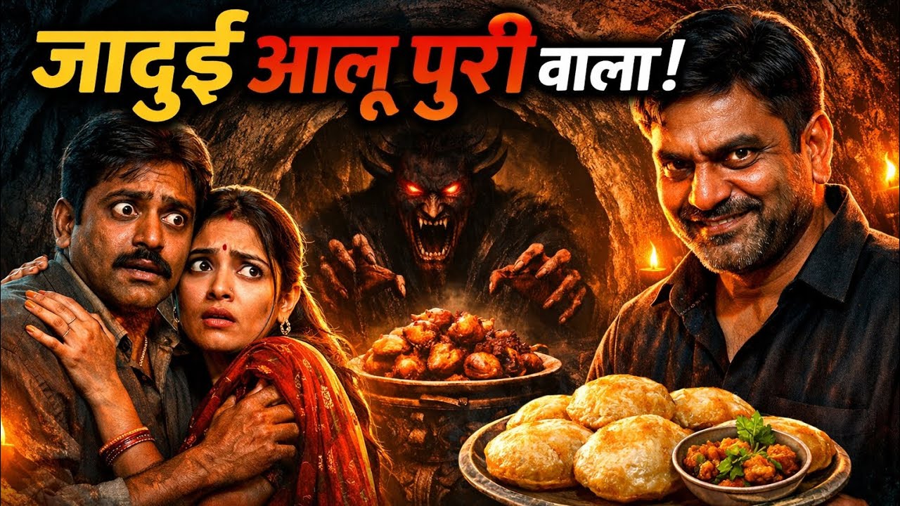 जादुई आलू पूरी वाला | Jadui Aloo Puri wala । Hindi Story । अमावस्या की रहस्यमयी गुफा की सच्चाई 😱🔥