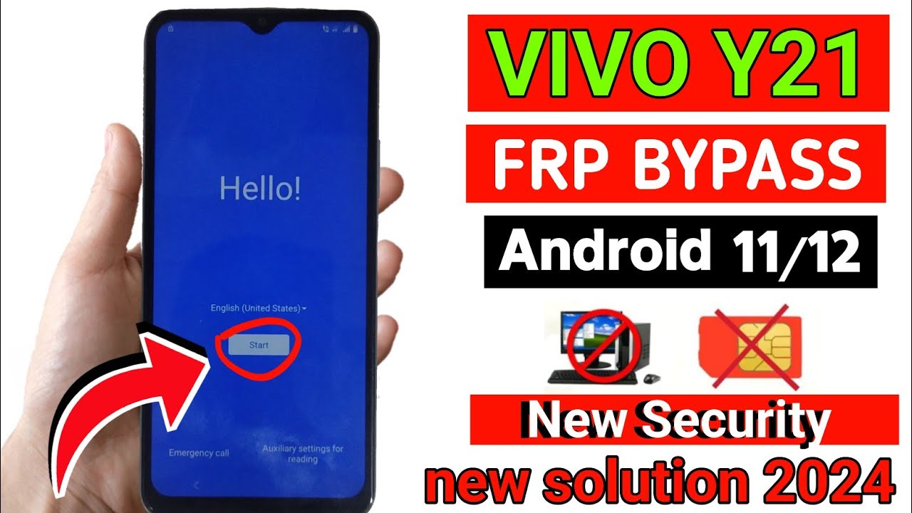 Vivo Y21 Frp Bypass Android 12 New Security 2023 | Vivo Y21 (V2111) Google Account Bypass Without Pc