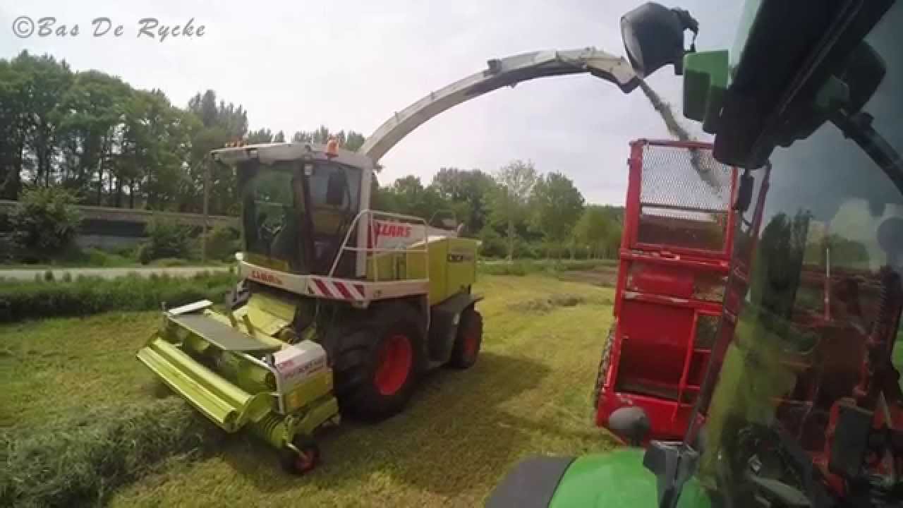 John Deere 7720 sound! grass silage loonbedrijf Peter De Smet