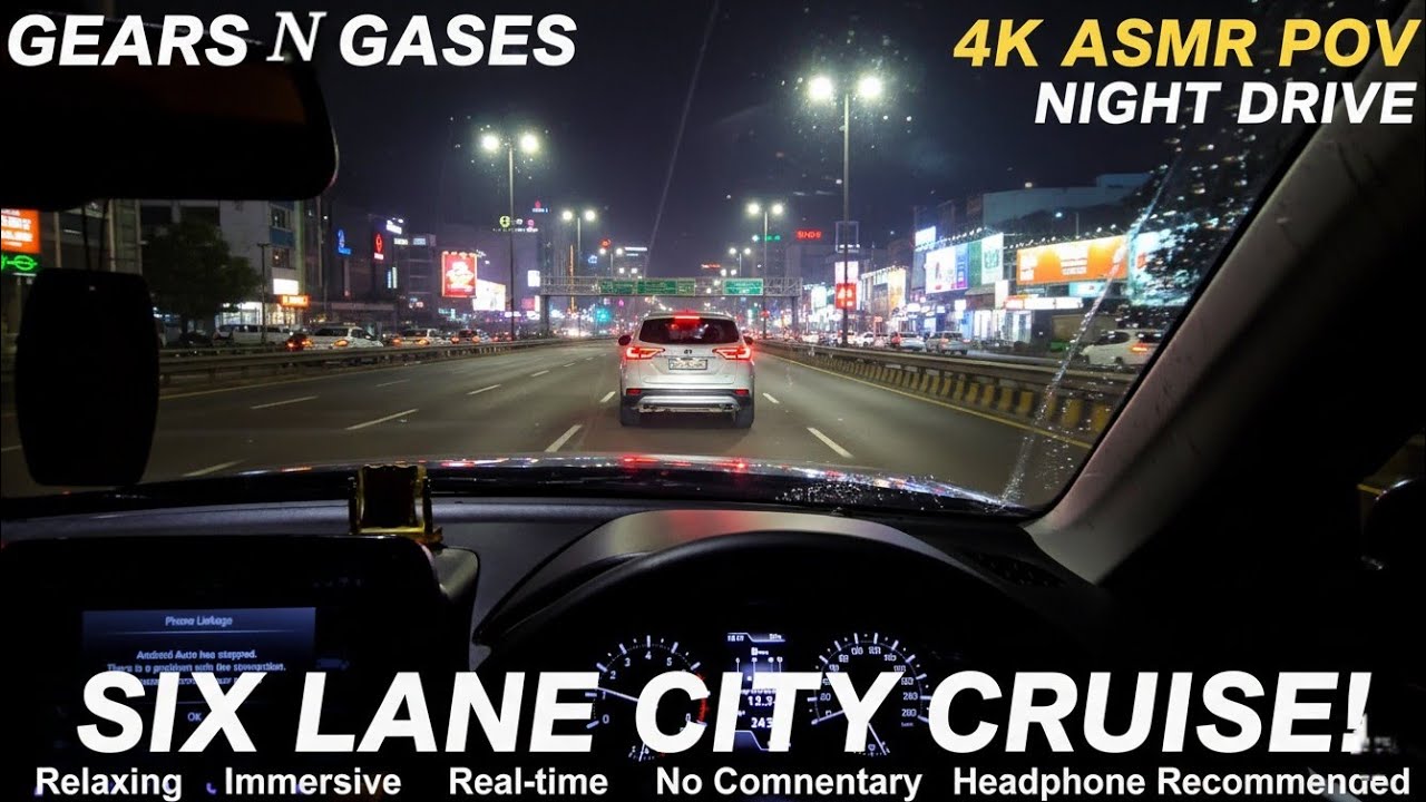 TOYOTA HYRYDER Night Drive Experience in 4K ASMR | POV Driving Therapy 