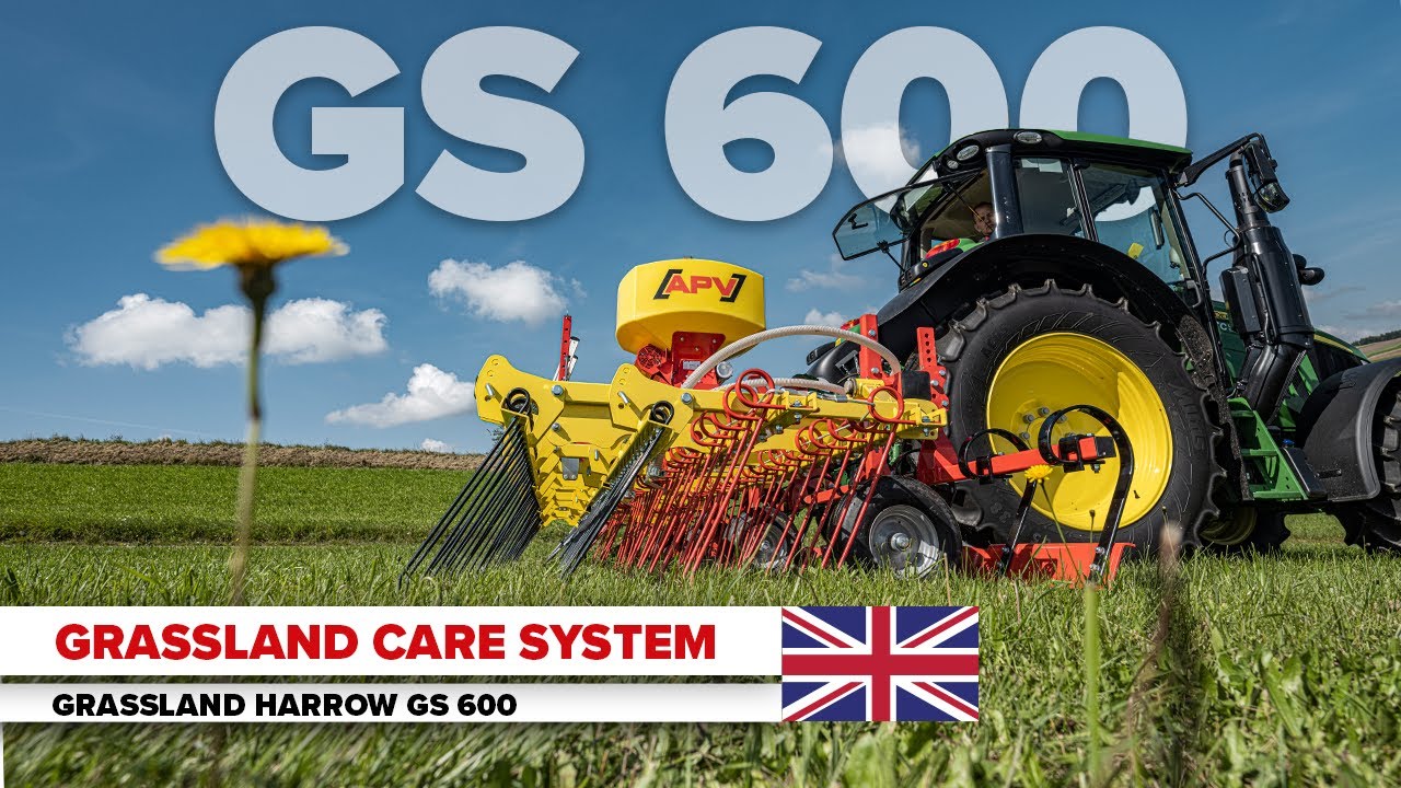 Next level grassland maintenance: APV GS 600 M1 Grassland Harrow in practical use