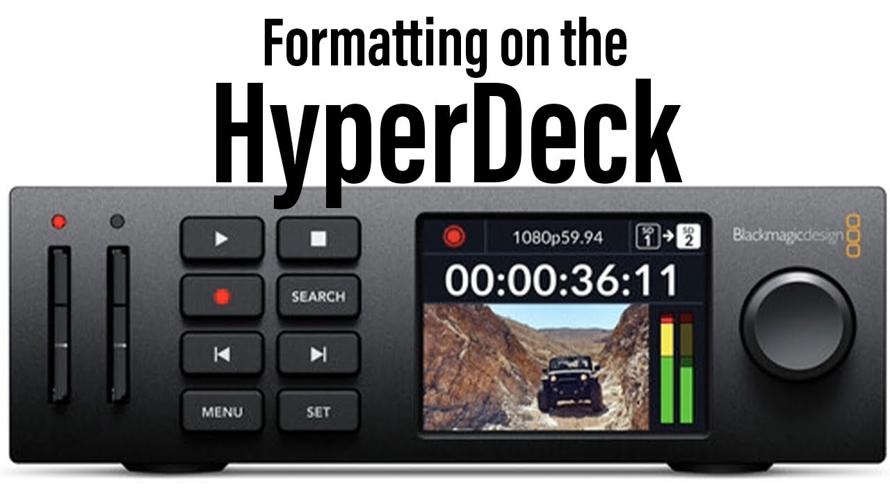 How to format SD card on the HyperDeck