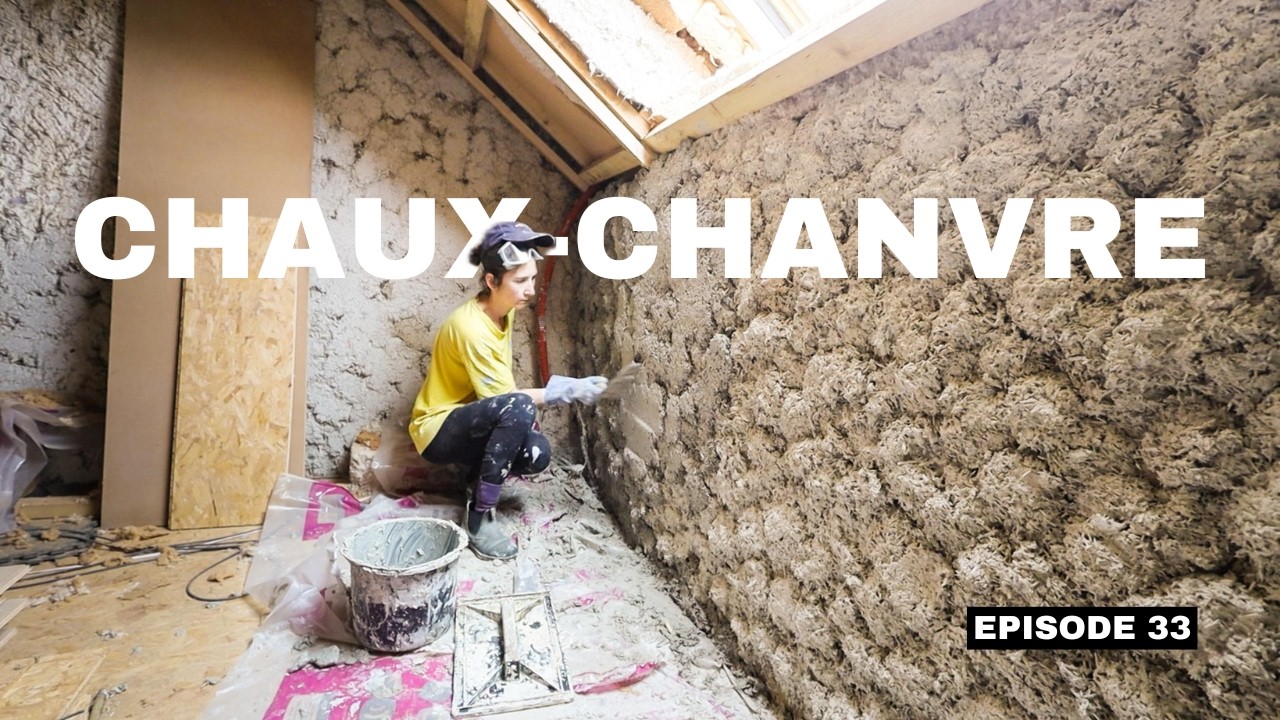 Enduits à l'étage avant l'hiver ! Correction thermique avec du chaux-chanvre ! - Renovation EP33