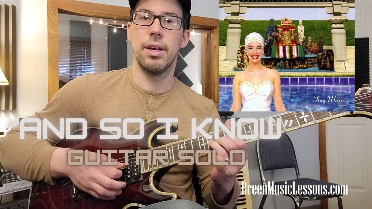 Stone Temple Pilots - And So I Know (Guitar Solo - LESSON)