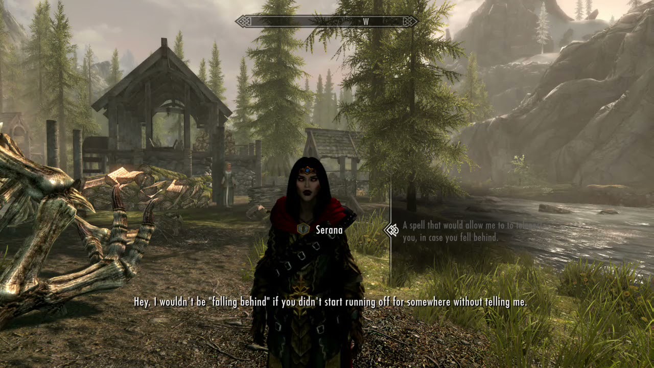 Serana dialogue add on: Teleport spell.