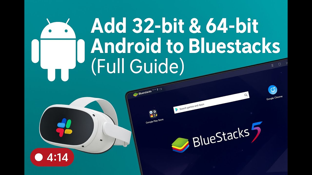 🔥 Add 32-bit & 64-bit Android to Bluestacks 📱 (Full Setup Guide 2025)
