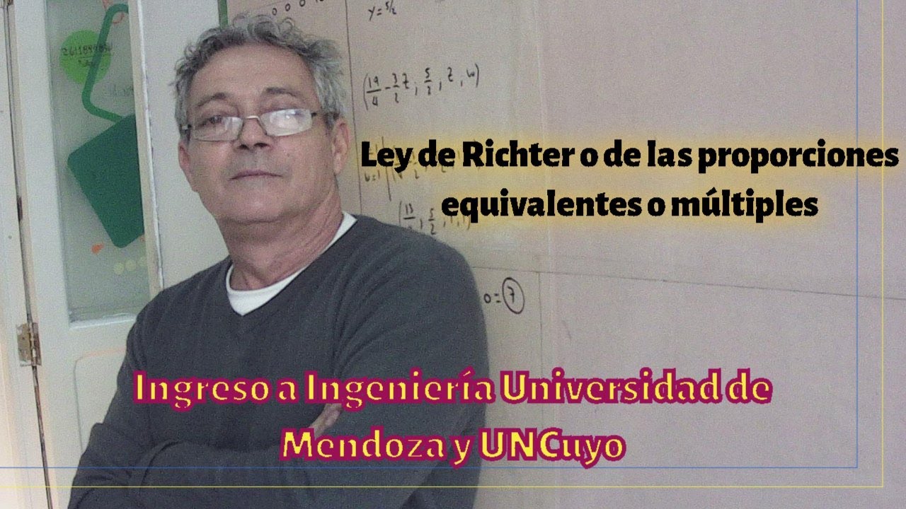 Ley de Richter o de las proporciones equivalentes o múltiples