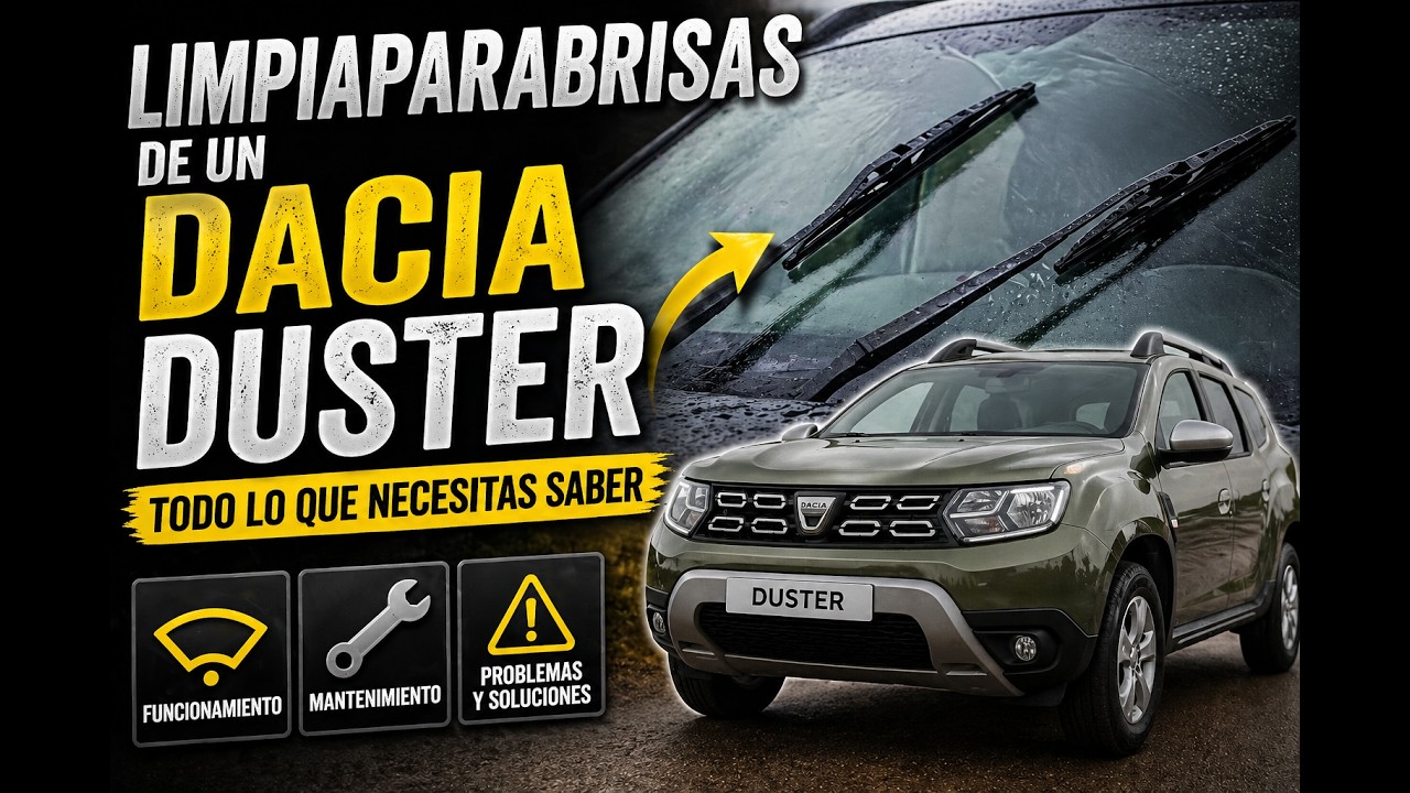 DACIA / RENAULT DUSTER MK1 - cambiar escobillas limpiaparabrisas delantero