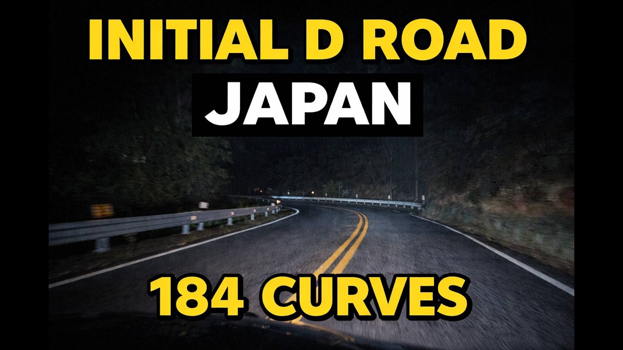 POV: Driving Japan's Famous Initial D Mountain Road at Night (184 Curves)