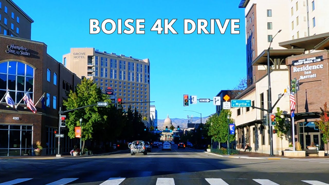 Boise 4K Driving Tour | Drive Through Downtown Boise, Idaho