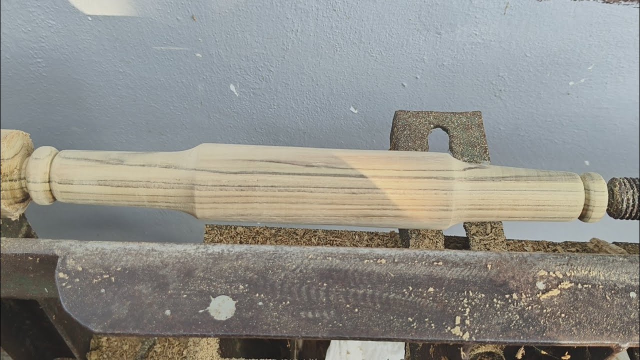 Wood turning//how to make రోటీ maker //rolling pin and chapathi maker pin
