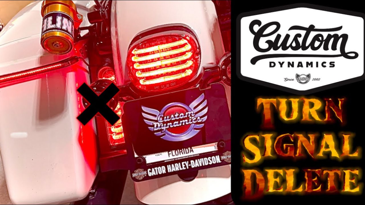 Turn signal eliminator kit | hardwired | #customdynamics  #diy #performancebagger #sleek #turnsignal