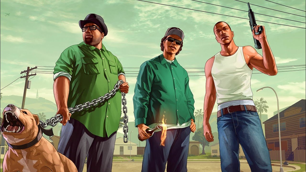 Gta game play........... Cj on top