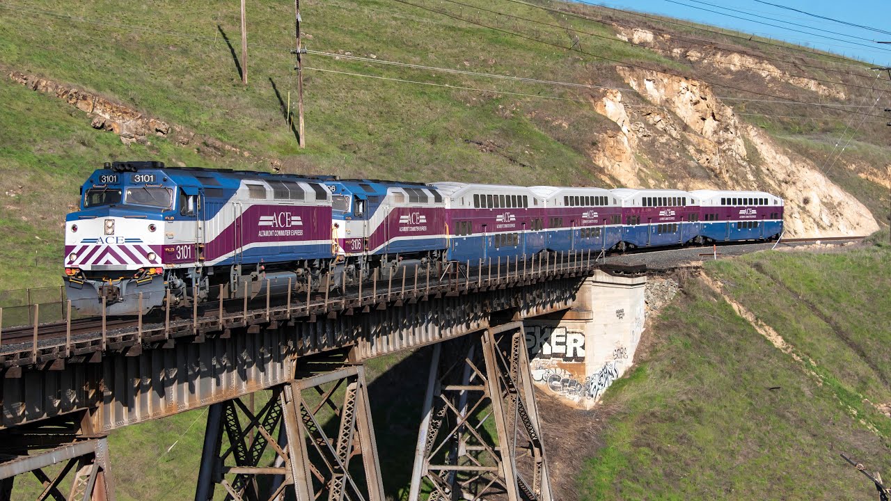 Altamont Commuter Express Passenger Trains in Northern California