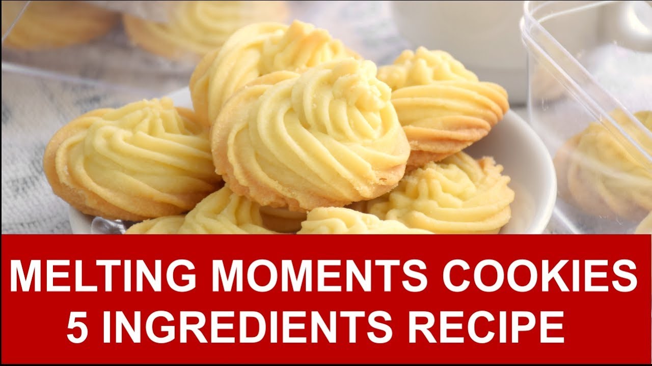 Melting Moments Cookies – Five ingredients easy recipe