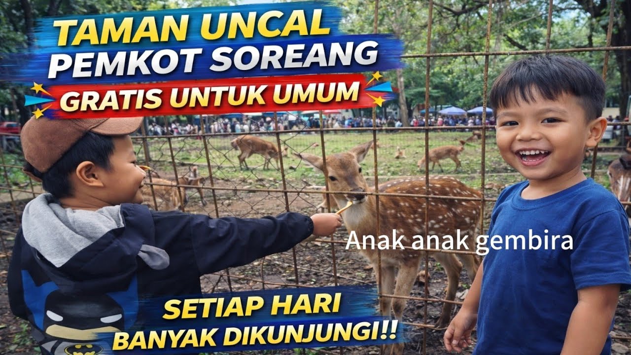 Gak nyangka ternyata ada kebun binatang gratis di soreang tempatnya nyaman banget 